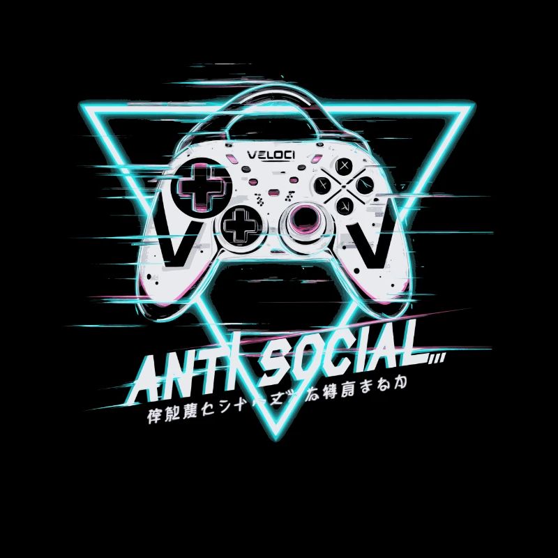 Gaming Controller Glitch Design