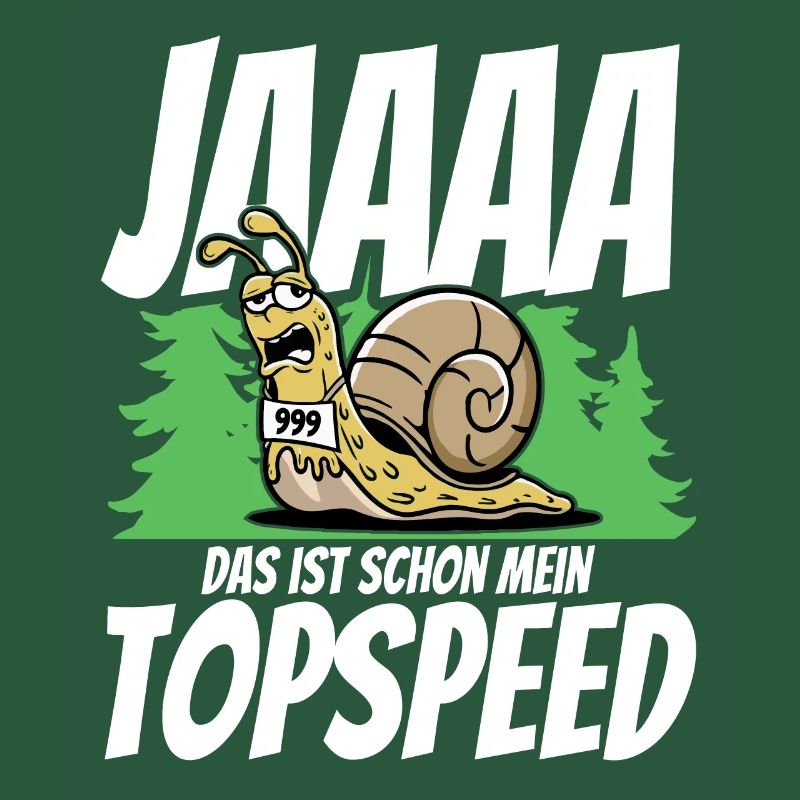 L’escargot de course dit oui, c’est déjà la vitesse de pointe