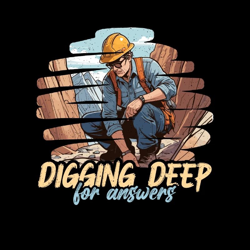 Geologist Digging Deep For Answers Rock Collector