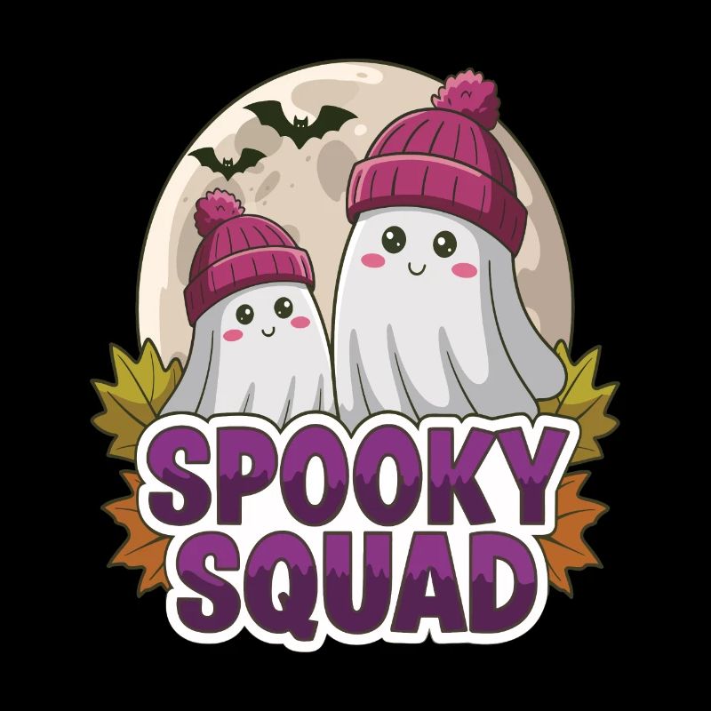 Halloween Spooky Squad Ghost with Hat