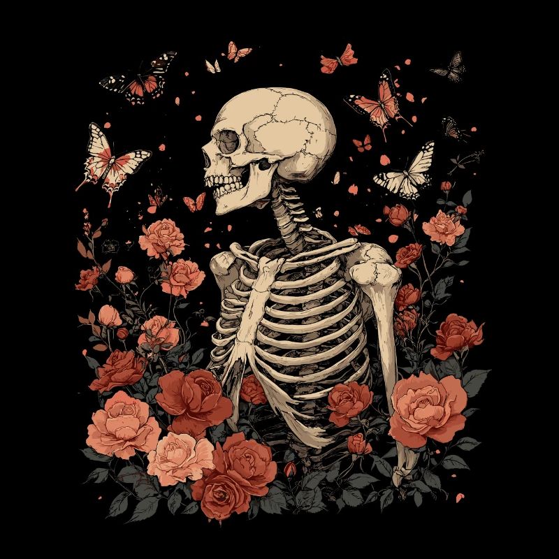 Skelett Blumen