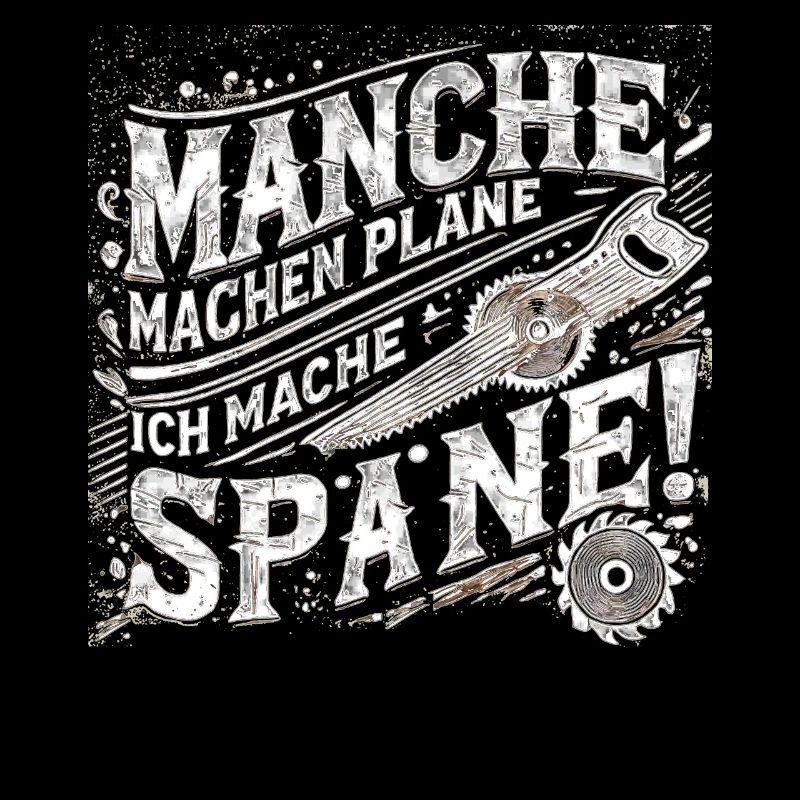 Manche machen Pläne ich mache Späne