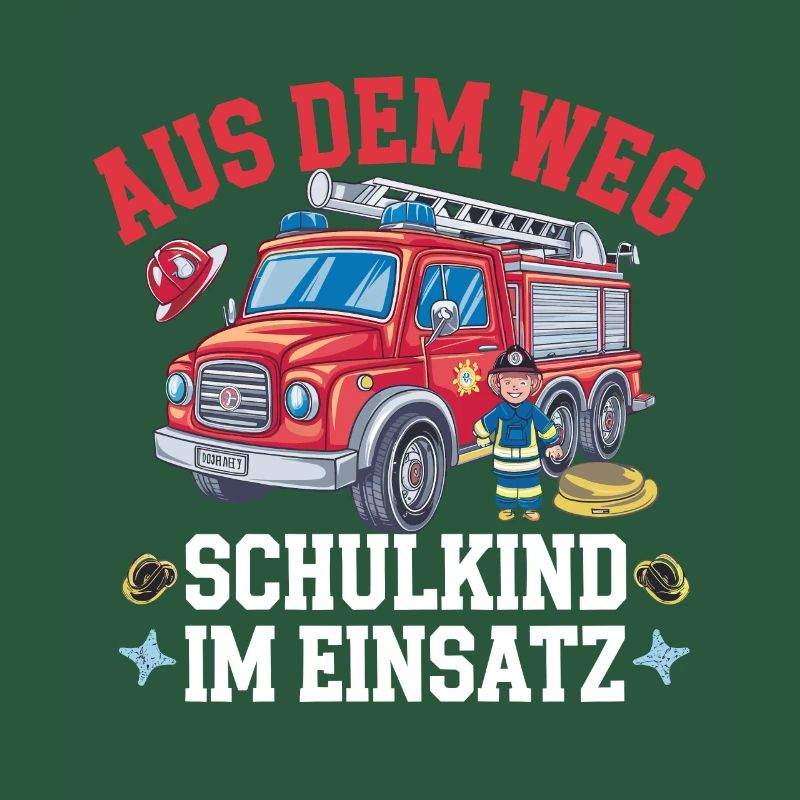 Aus dem Weg Schulkind im Einsatz Einschulung
