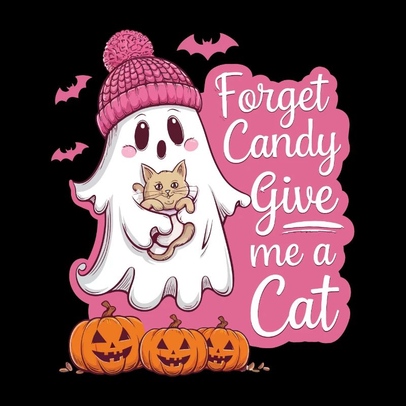 Halloween Cat Forget Candy Give Me A Cat