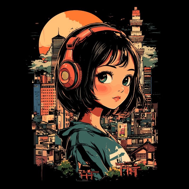 Fille d’Anime Japon