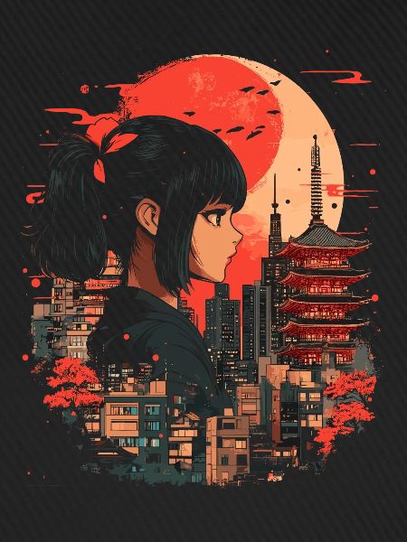 Anime Mädchen Japan