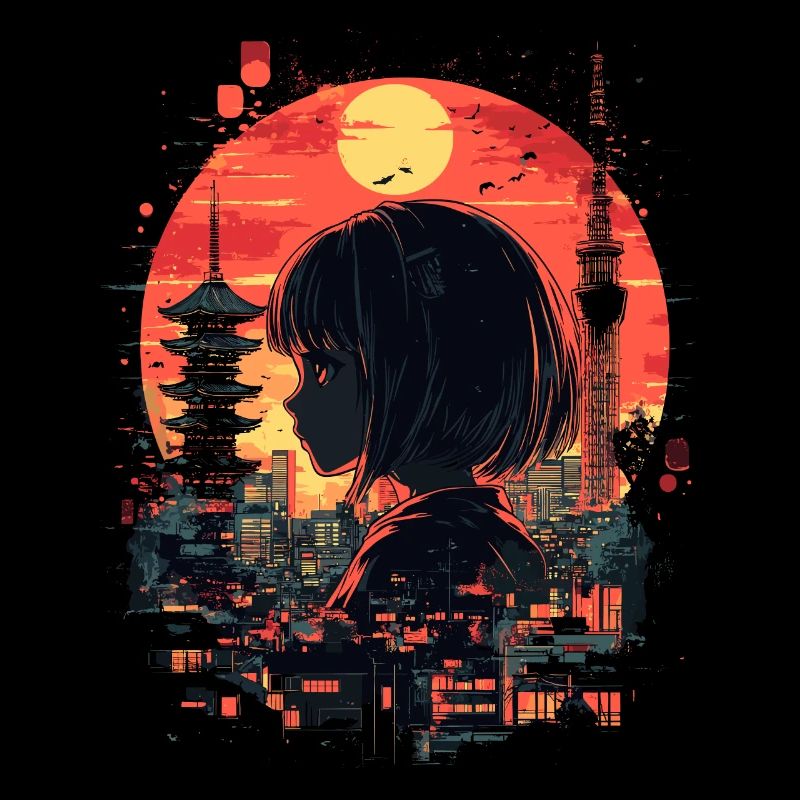 Fille d’Anime Japon