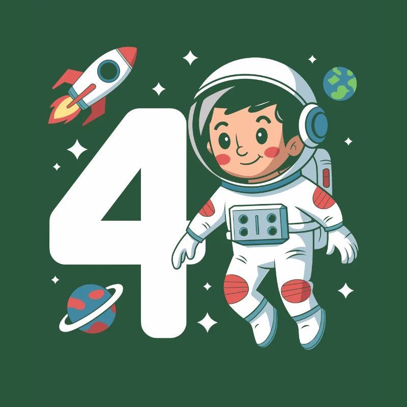 4e anniversaire astronaute aventure spatiale pour les garçons