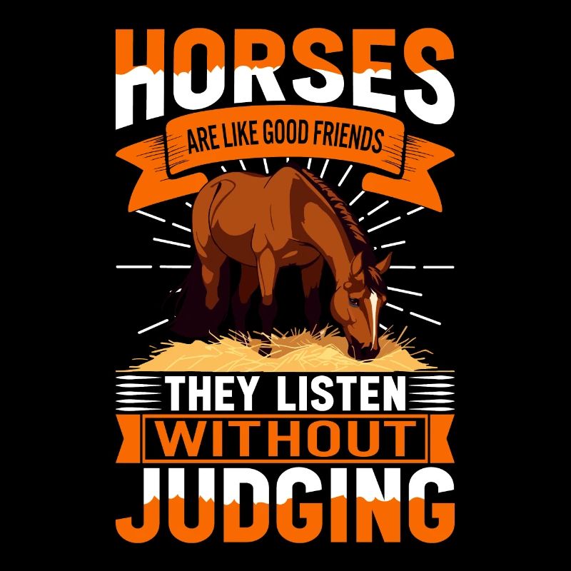 Les chevaux sont comme de bons amis - ils écoutent sans