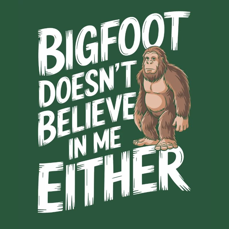 Bigfoot croyant Sasquatch Cryptide Créature de la forêt
