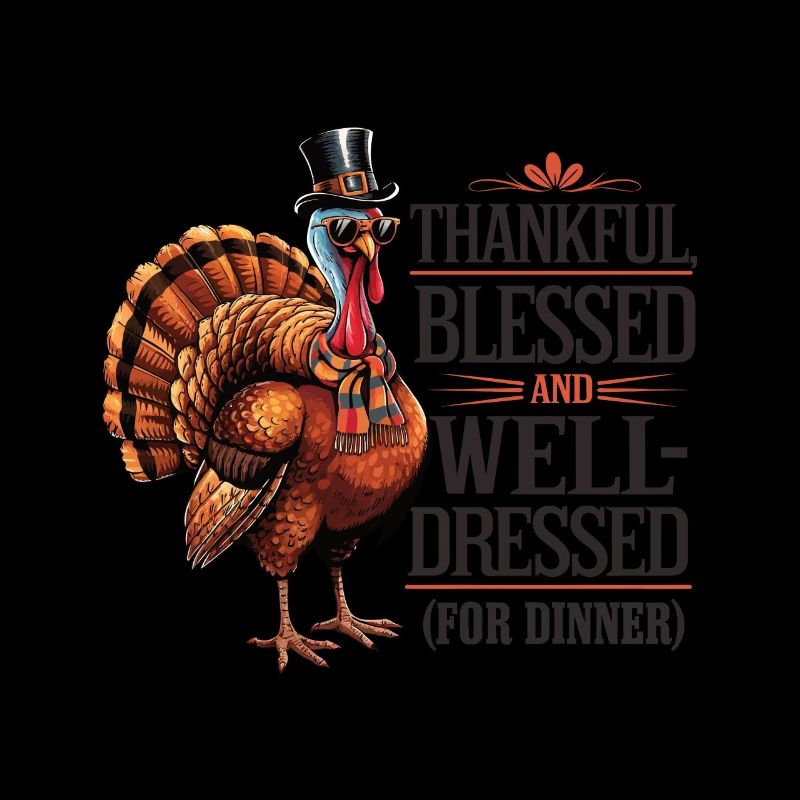 Dinde drôle de Thanksgiving
