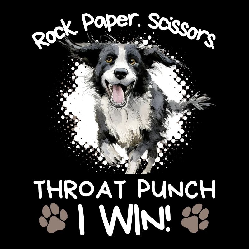 Roche Papier Ciseaux Gorge Punch - Border Collie