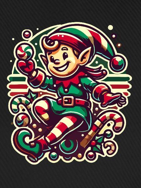 Joyeux Noël Gnome Illustration