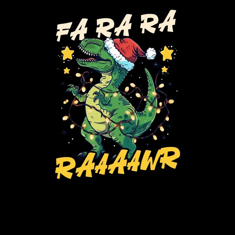Dinosaure Noël Fa Ra Ra Raaaawr