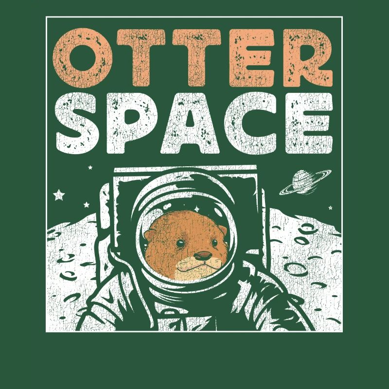 Otter Pun Space Science Astronaut