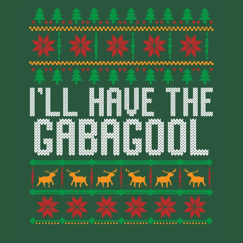 Ich werde den Gabagool-Weihnachtspullover Gabagool