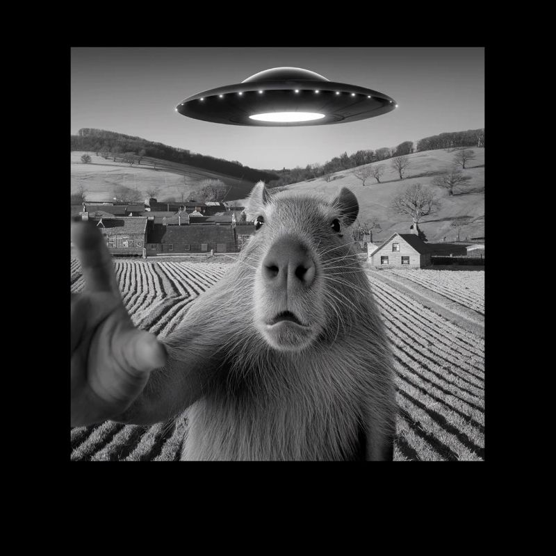 Alien Encounter Capybara Selfie