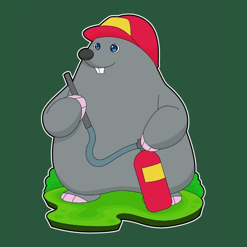 Mole Firefighter Fire Extinguisher