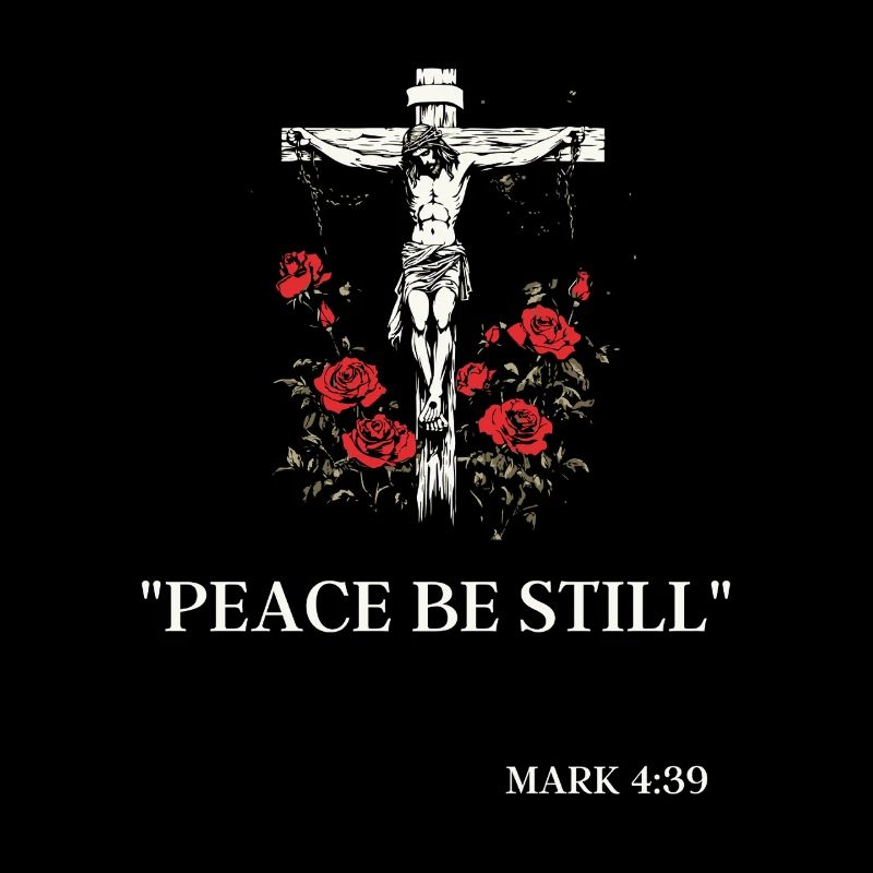 Jesus am Kreuz & Markus 4:39: Friede sei Still