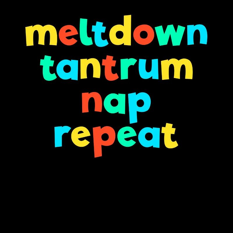 Meltdown Tantrum Nap Repeat Kid Core Gen Z Kidcore