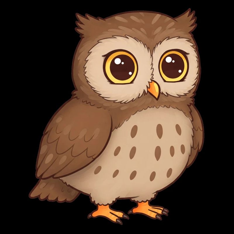Tier Cartoon Eule