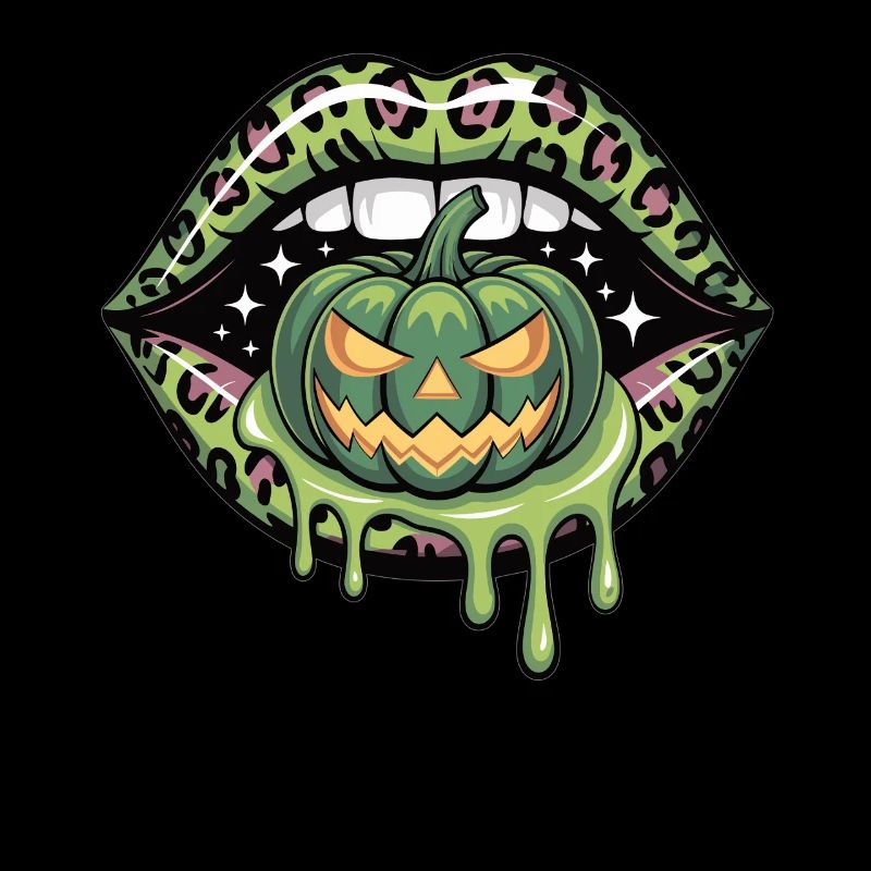 Lèvres léopard Halloween