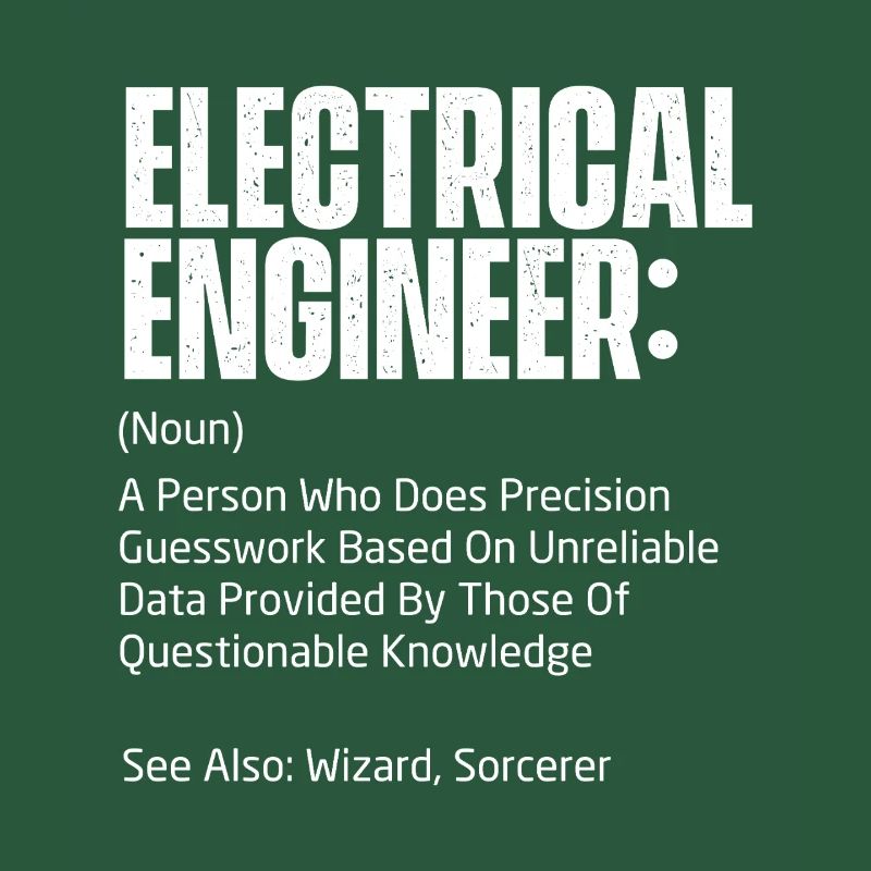 Electrical Engineer Definition Funny STEM Gift