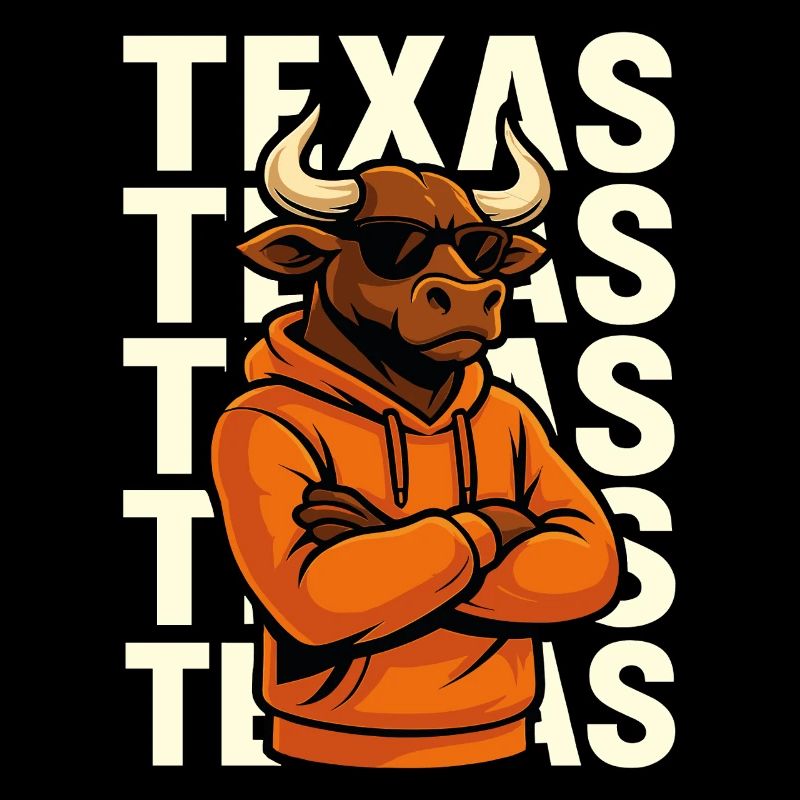 Cool bull Texas style