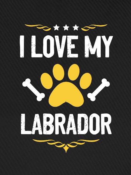 I love Labrador paw