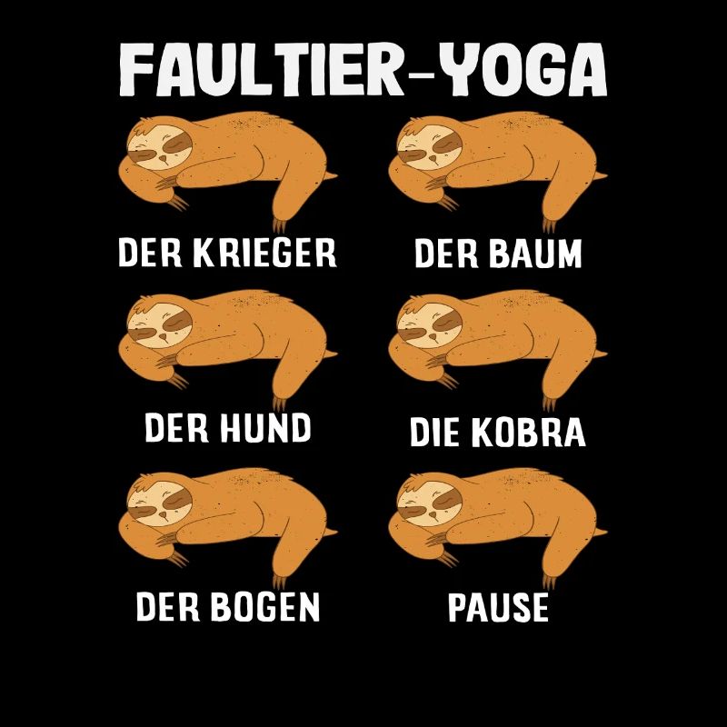 Faultier Yoga Routine Sport Geschenk