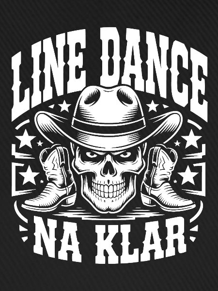 Line Dance Skull Cowboy