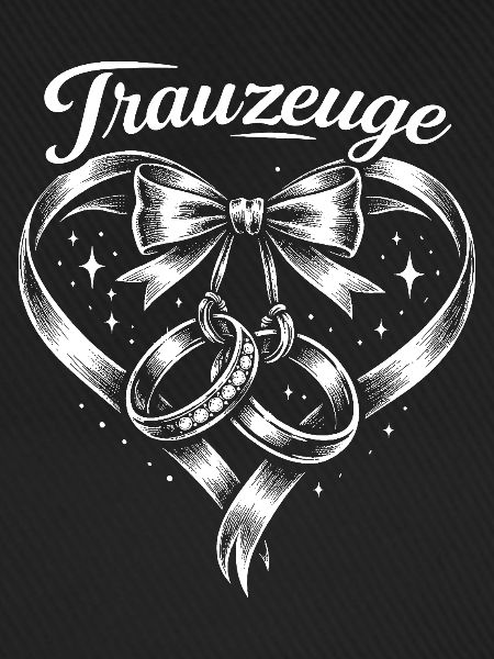 Herz Schleife Ringe Trauzeichen