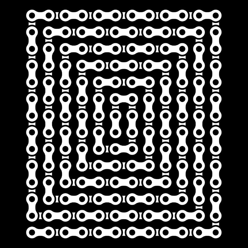 Bike Chain Maze Pattern
