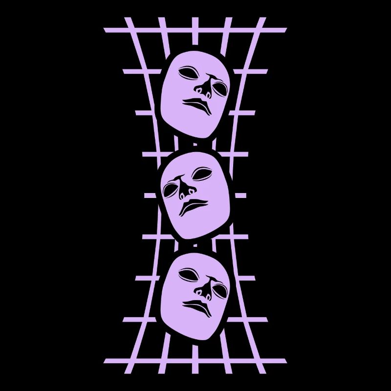Masken Gitter Abstrakt Kunst
