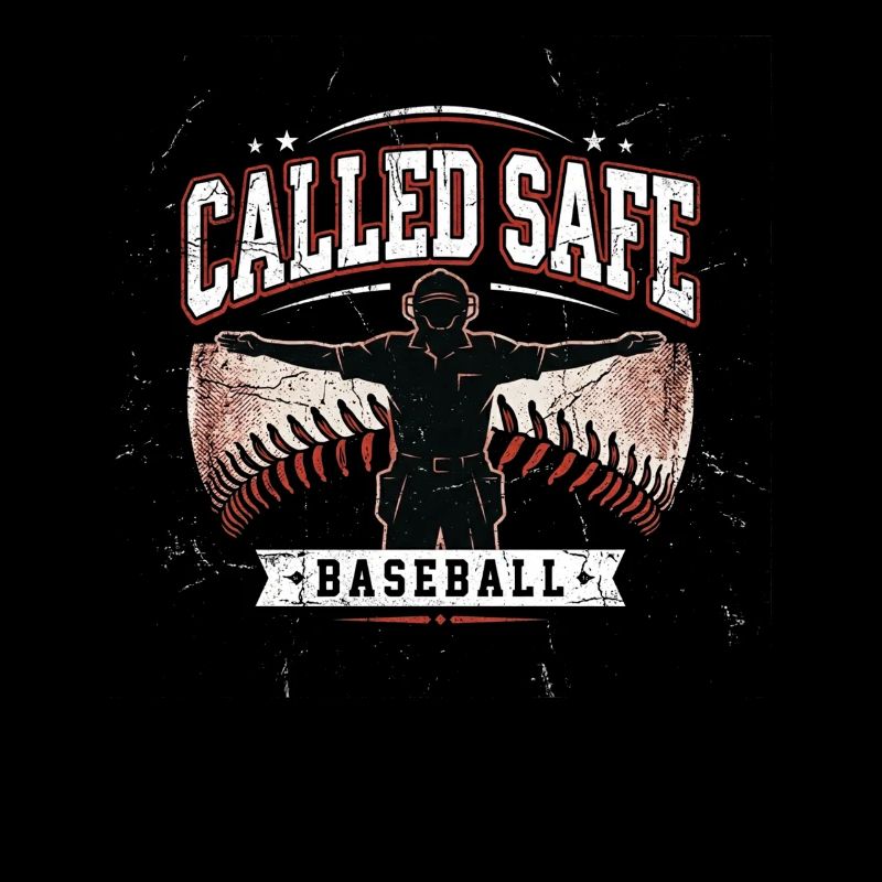 Called Safe Christlicher Baseball Glaube Kreuz