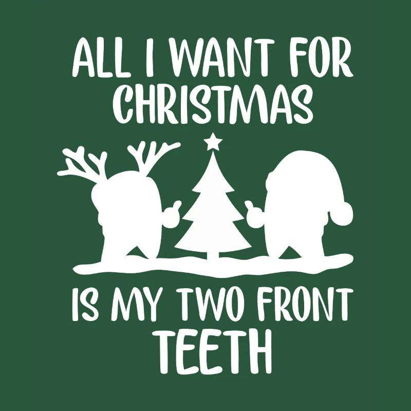 Two Front Teeth Christmas Tee