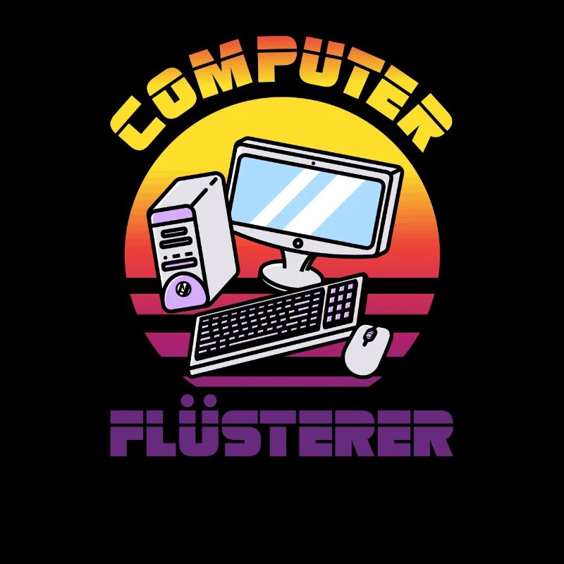 Computer Flüsterer Retro Pc Nerd It Admin Gamer