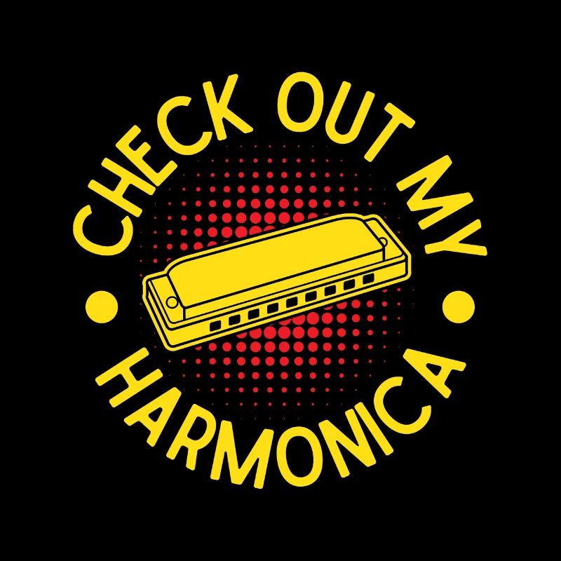 Joueur d’harmonica drôle, regarde mon harmonica