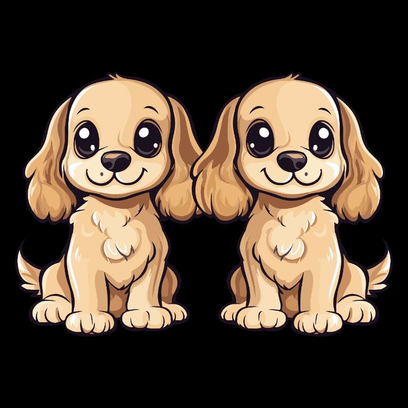 Cocker Spaniel Hund Comic