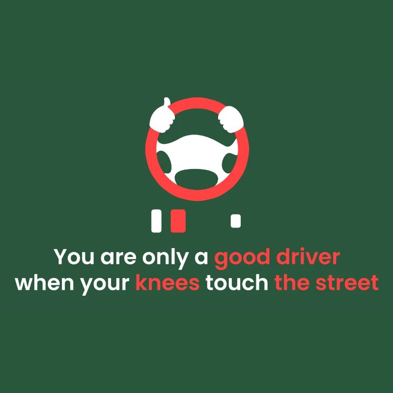 Knie auf der Straße!