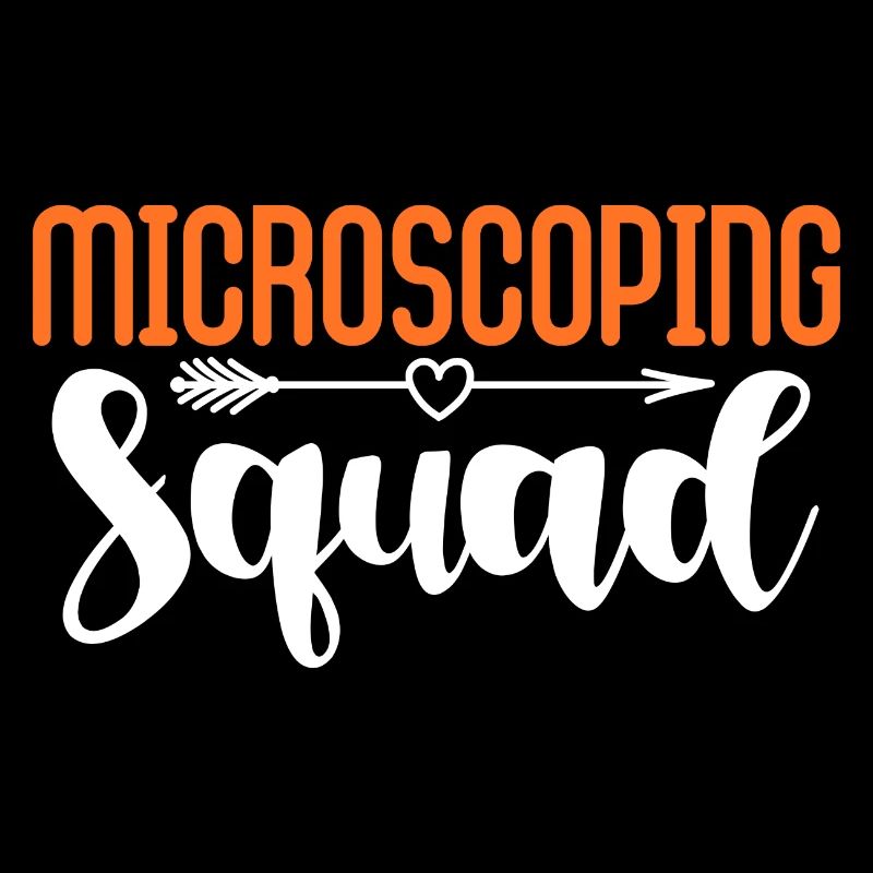 Escouade de microscopiation Conception pour un passionné de science