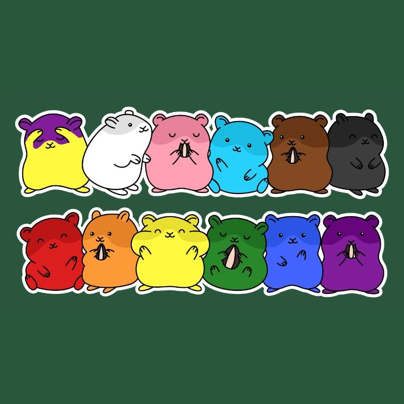 Fierté Progrès Flag Hamster Egalité