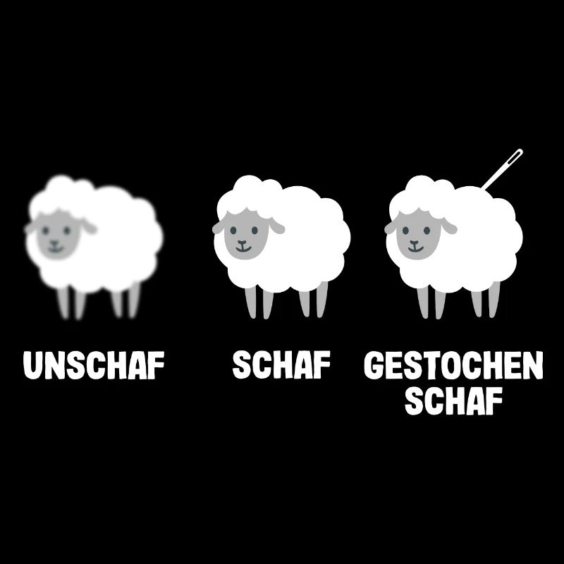 Unschaf Schaf gestochen Schaf
