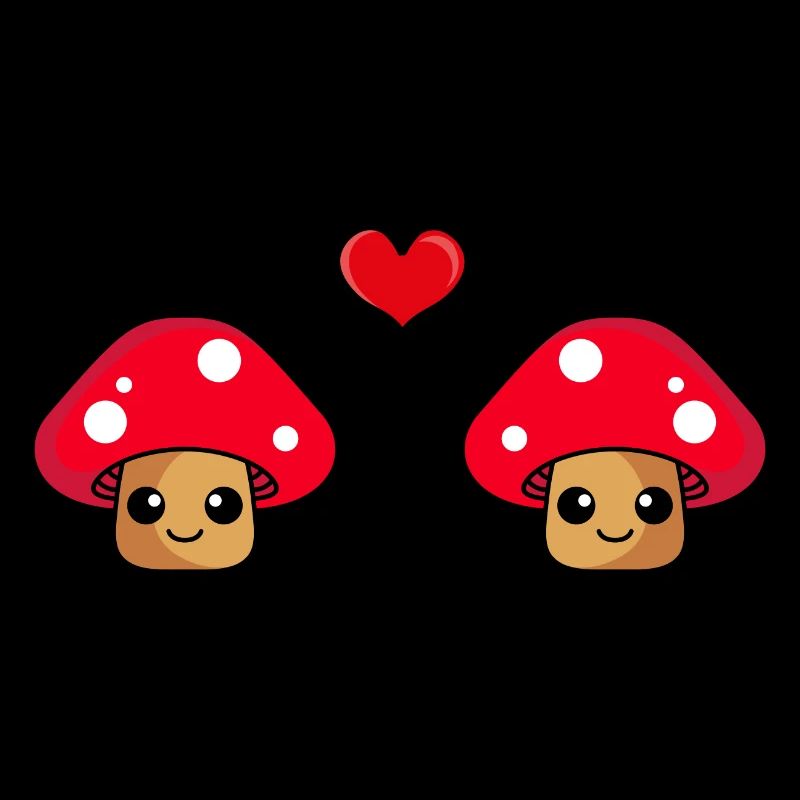 Pilz Paar Liebe Comic