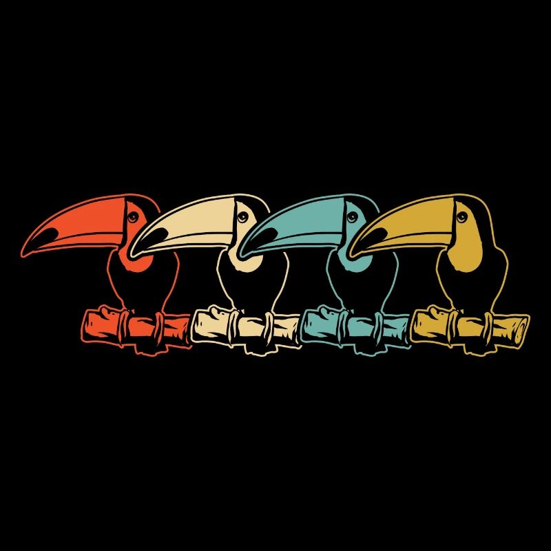 Forêt tropicale des oiseaux toucans