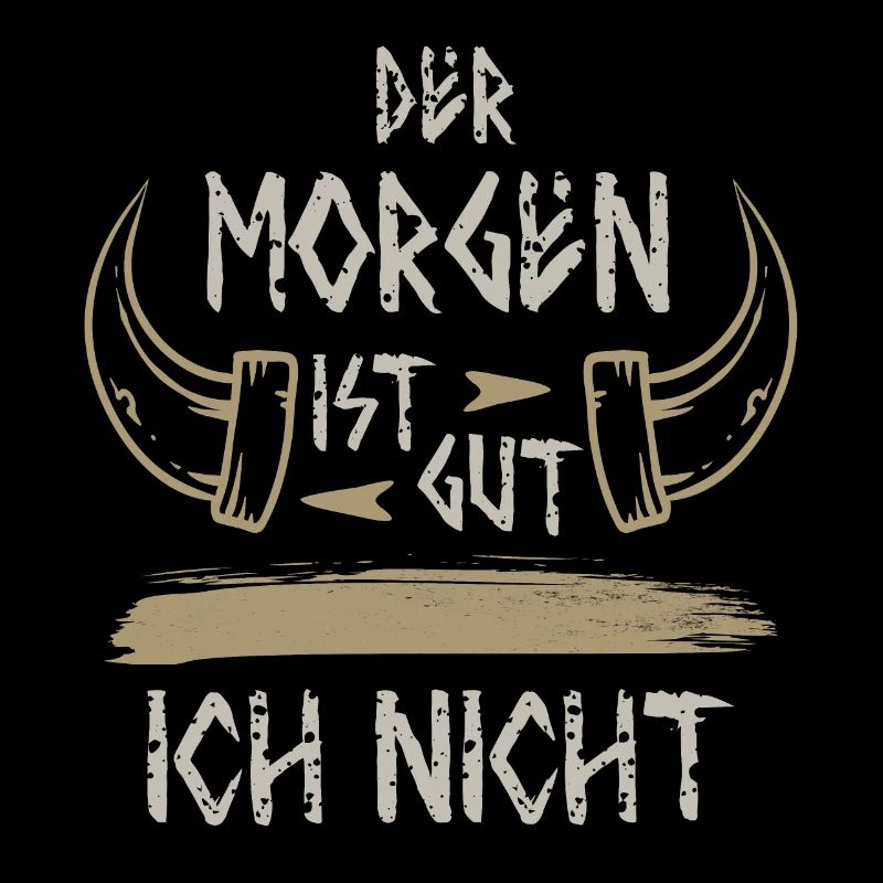 Wikinger Design, sarkastisch, böse. Morgenmuffel
