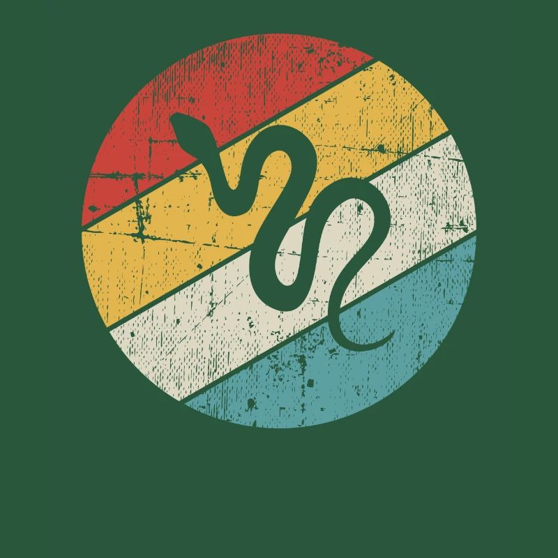 Snake Retro Reptile Python Idée cadeau