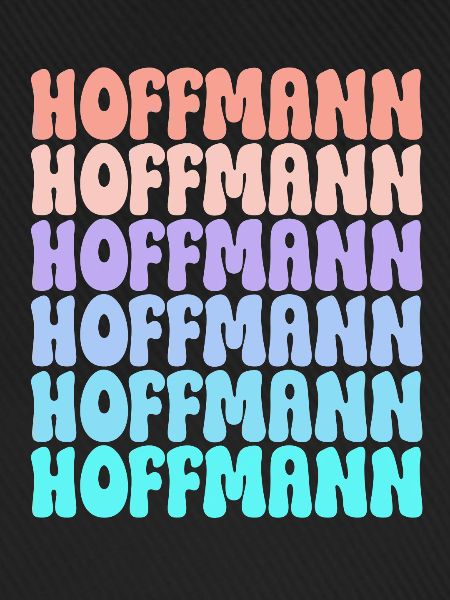Hoffmann Retro Nachname Geschenkidee