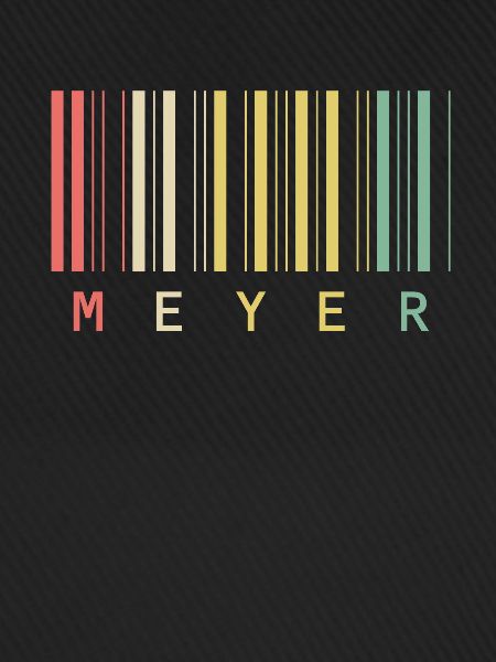 Meyer Familienname Balkencode Barcode Geschenk