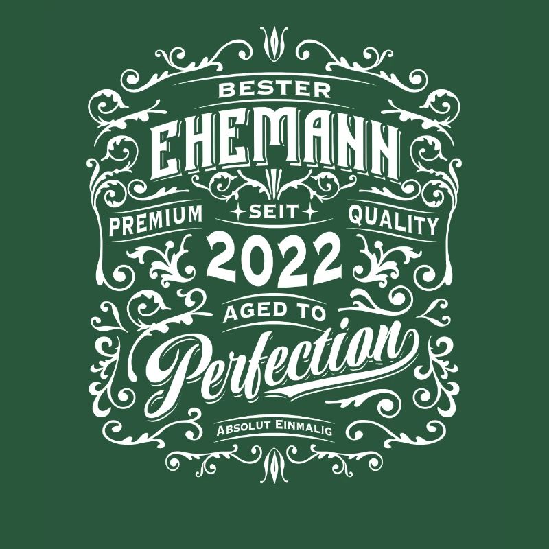 Bester Ehemann seit 2022, Retro, Hochzeitstag